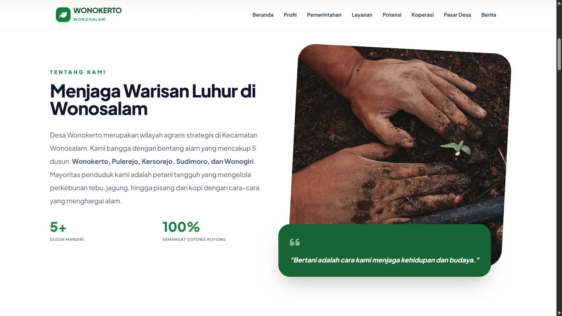 Website Desa Wonokerto
